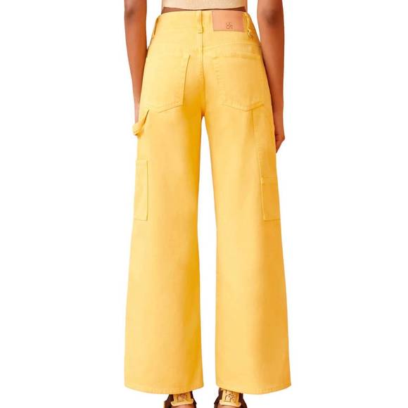 NEW ULLA JOHNSON olympia jean in dandelion wash - Picture 2 of 5